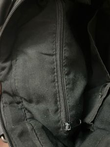 Black Faux Leather Laptop bag