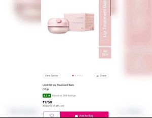 Laneige Lip Treatment Balm with spatula