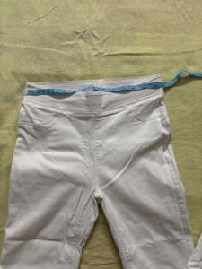White Colored Women's Pants - Set of 2
