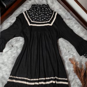 Vintage Black Babydoll Dress
