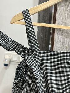 Cute Gingham Ruffle Jumpsuit