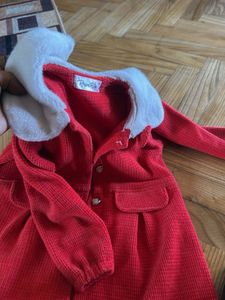 Red Corduroy Girls Coat