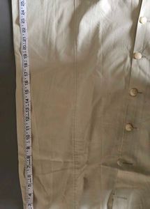 Vintage Button-Front A-Line Skirt