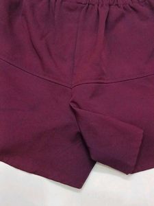 Burgundy Skort
