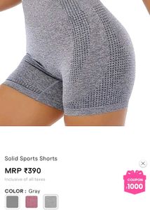 Grey Active shorts