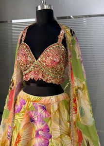 Vibrant Floral Lehenga Choli Set