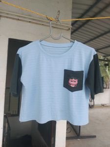 Cute Cat Pocket T-Shirt