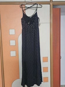 Navy Maxi Slip Dress