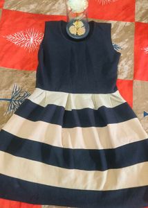 Black And Cream Colour One Piece