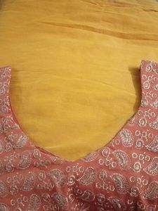 Vintage Orange Paisley Dress