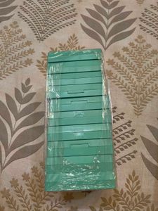 Modern Square Green Organisers - Set of 10