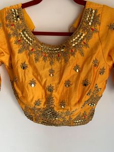 Very Beautiful Lehenga Choli With Dupatta And Heavy Work On Blouse Of Xl Size