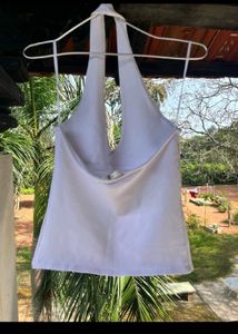 Zara White Halter Top