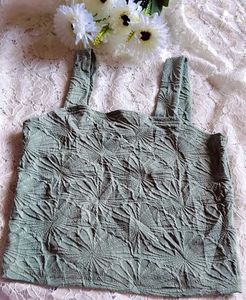 Chic Textured Sleeveless Top