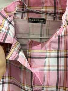 Pink Plaid Two-Piece Set
