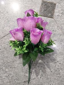 White Rose Artificial Flower Bouquet