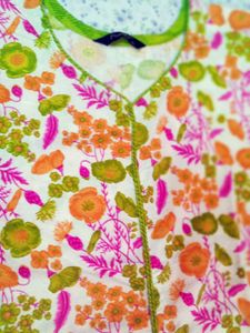 Floral Print Kurta with Pants Set