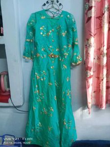 Elegant Embroidered Ethnic Gown