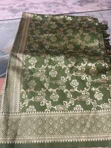 Elegant Green Silk dupatta