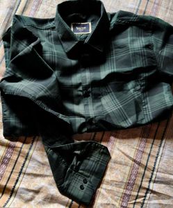 Green Plaid Men's Shirt