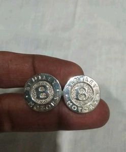 SILVER Bentley Motor Cap 'B' Original Cufflink