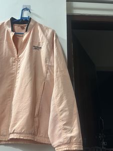 Reebok light orange gym wear Jacket