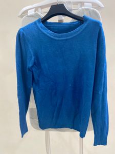 Vibrant Blue Crewneck Sweater