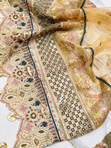 Pakistani Designer suit plazzo dress with dupatta