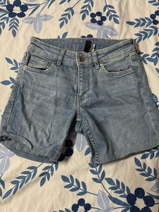 Light Wash Denim Shorts
