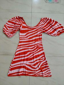 Stylish Zebra Print Dress
