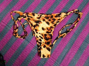 Leopard Print Tie-Side Bikini panty
