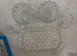 🆕2 pc High Quality Glassware Bowls Set