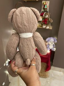 Knitted Teddy Bear ( self made )