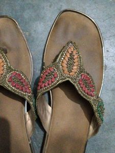 Embellished Flat Sandals