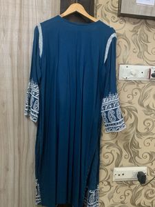 Blue Chikankari Kurta set