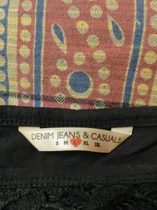 Black Lacey Tank Top From Brand denim