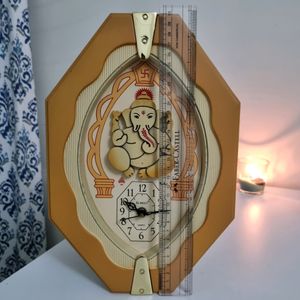 Vintage Ganesha Wall Clock