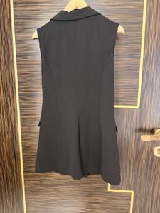 Sleeveless Double Breasted Blazer Dress