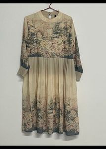 Elegant Floral Print Midi Dress