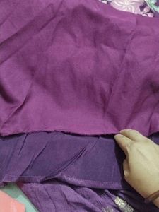 Purple Embroidered Kurta Set