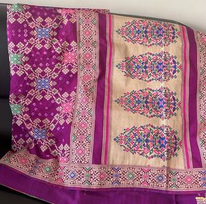 Vibrant Embroidered Silk Saree