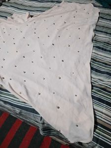 Sheer Pearl Embellished Top
