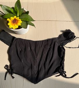 Black Corset Style Top