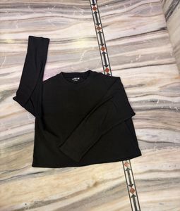 Classic Black Long Sleeve Top