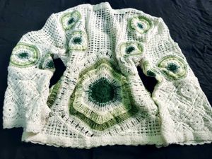 Boho Crochet Knit Sweater Top