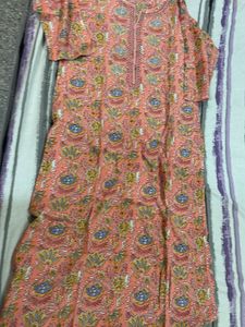 Meena bazar beautiful Pink Kurta Set with Pant