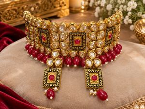 Exquisite Kundan & Ruby Choker Set