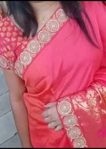 Vibrant Red Saree