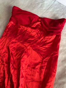 Stunning Red Strapless Gown