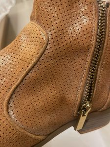 Tan Ankle leather Boots, Ladies